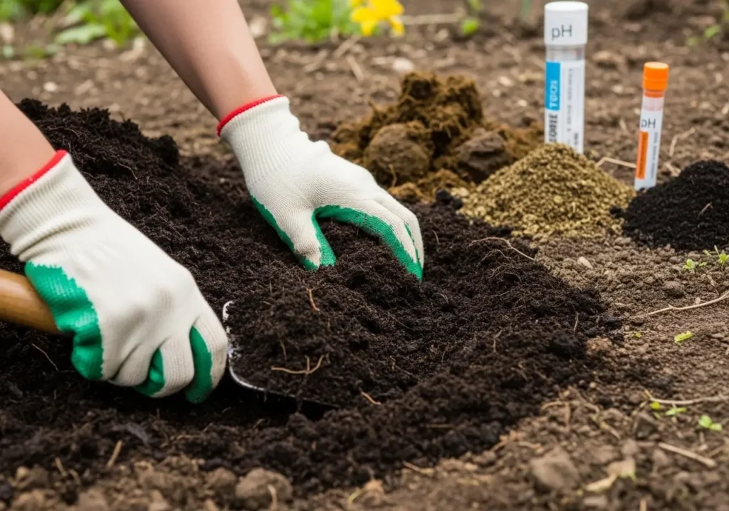Soil preparation techniques for how to grow tomatoes with compost and organic amendments